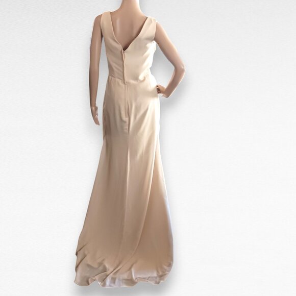 NWOT Buttercream Chiffon Dress - Picture 4 of 7